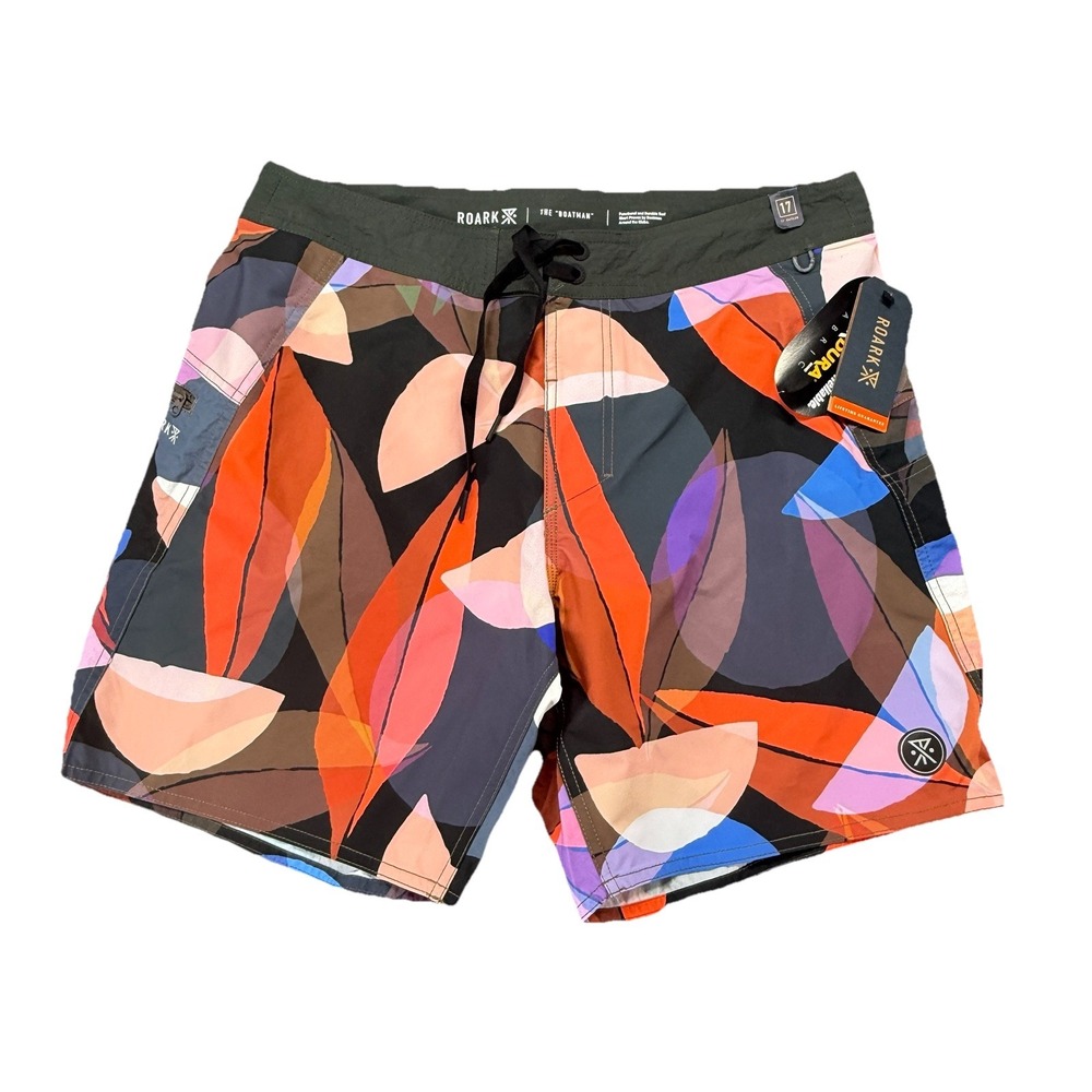 Roark The Boatman 32 Multicolor Cordura Fabric Men's‎ Boardshorts